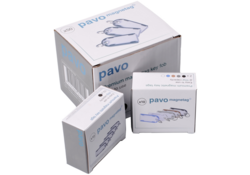 Sleutellabel Pavo magnetisch 10st zwart