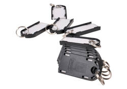 Sleutellabel Pavo magnetisch 10st zwart