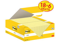 Memoblok 3M Post-it 653-CY 38mmx51mm geel voordeelpak