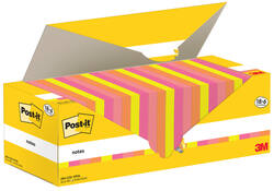 Memoblok 3M Post-it 654-COL 76x76mm kleur ass voordeelpak