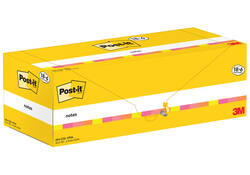Memoblok 3M Post-it 654-COL 76x76mm kleur ass voordeelpak