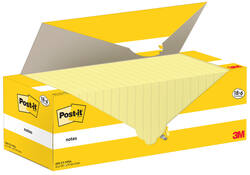 Memoblok 3M Post-it 655-CY 76x127mm geel voordeelpak