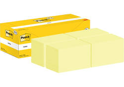 Memoblok 3M Post-it 655-CY 76x127mm geel voordeelpak