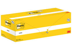 Memoblok 3M Post-it 655-CY 76x127mm geel voordeelpak