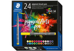 Brushpen Staedtler PigmentArts set à 24 kleuren