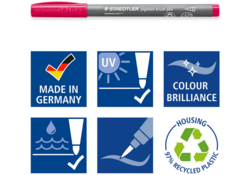 Brushpen Staedtler PigmentArts set à 36 kleuren