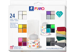Klei Fimo effect colour pak à 24 kleuren