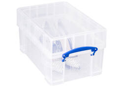 Opbergbox Really Useful 9 liter XL 395x255x205mm transparant wit