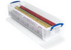 Opbergbox Really Useful 22 liter 800x255x155mm transparant wit