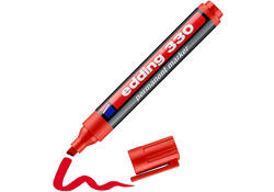 Viltstift edding 330 schuin 1.5-5mm rood