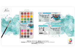 Aquarelverf Nassau fine art doos à 36 napjes