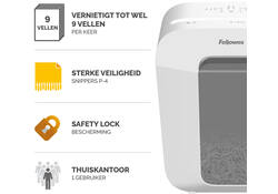 Papiervernietiger Fellowes Powershred LX50 snippers 4x37mm wit