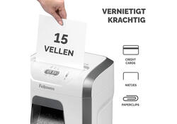 Papiervernietiger Fellowes Powershred 15C snippers 4x40mm wit
