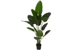 Kunstplant Mica Bananen boom in plastic pot 180x30cm