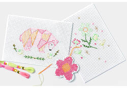 Borduurkaarten Folia 17.5 x x24.5cm 300gr 40 vel wit