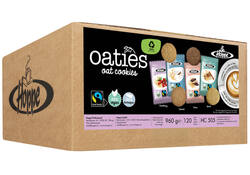 Haverkoek Hoppe Oaties fairtrade koekjesmix 120 stuks