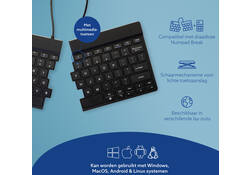 Toetsenbord R-Go Split Break QWERTY WL zwart