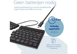 Toetsenbord R-Go Split Break QWERTY WL zwart