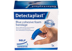 Foamverband blauw Detectaplast 6cmx4,5m