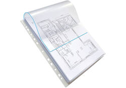 Showtas Oxford A4 PP 200µ glashelder met sluitklep 10 stuks