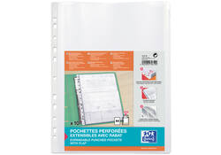 Showtas Oxford A4 PP 200µ glashelder met sluitklep 10 stuks