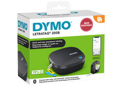 Labelprinter Dymo LetraTag 200B draagbaar bluetooth 12mm display 26 stuks