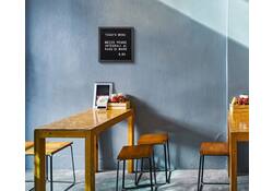 Letterbord IEZZY 60x80cm zwart hout
