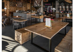 Menukaarthouder IEZZY tafeldisplay A6 hout