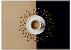 Placemat IEZZY koffiekop bruin