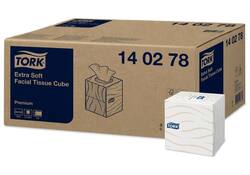 Facial tissues Tork extra zacht premium 2-laags 100vel kubus wit 140278