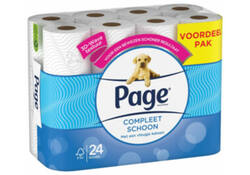 Toiletpapier Page Compleet Schoon 2-laags 140vel 24 rol wit