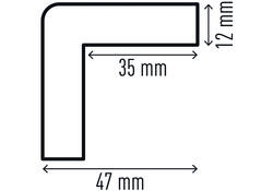 Beschermingsprofiel Durable C35 hoek 1m geel zwart