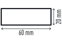 Beschermingsprofiel Durable S20 recht 1m geel zwart