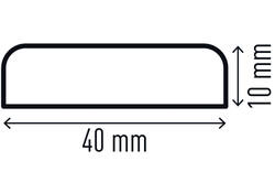 Beschermingsprofiel Durable S10 recht 1m geel zwart