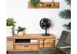 Tafelventilator Tomado Ø 35 cm retro zwart