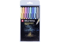 Gelschrijver Sakura Gelly Roll Moonlight 10 pastel set à 8 kleuren