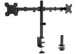 Monitorarm Quantore 2 schermen 17-27 inch zwart