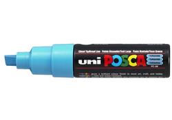 Verfstift Posca PC8K breed schuin fluor turquoise