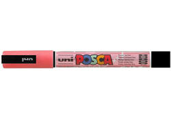 Verfstift Posca PC3M fijn glitter rood