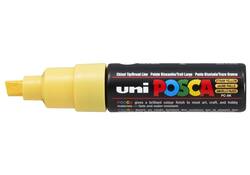 Verfstift Posca PC8K breed schuin strogeel