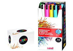Verfstift Posca PC1MR extra fijn assorti set à 16 stuks