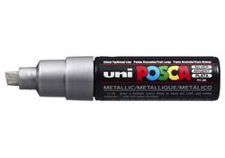Verfstift Posca PC8K breed schuin zilver
