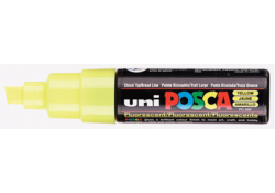 Verfstift Posca PC8K breed schuin geel