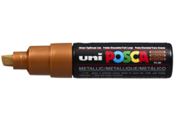 Verfstift Posca PC8K breed schuin brons