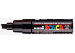 Verfstift Posca PC8K breed schuin zwart