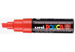 Verfstift Posca PC8K breed schuin rood