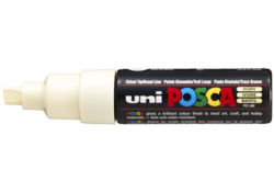Verfstift Posca PC8K breed schuin ivoor