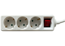 Stekkerdoos BRASQ 3 voudig 3 meter wit