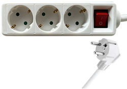 Stekkerdoos BRASQ 3 voudig 3 meter wit