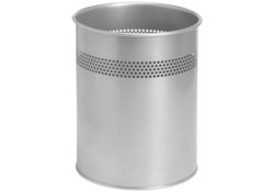 Papierbak BRASQ 15 liter zilver